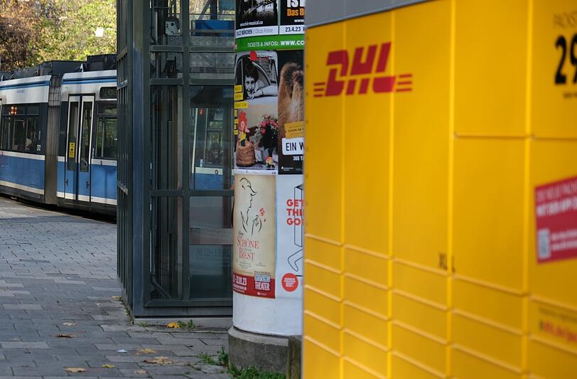 Die neue Packstation am Scheidplatz direkt an der Haltestelle.