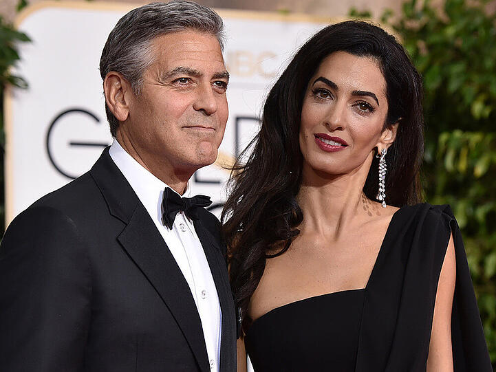 George und Amal Clooney bei den Golden Globes 2015