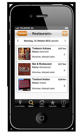 Unterwegs spontan Lust auf den CulinaCard-Vorteil? Mit der App fürs Smartphone findet man bequem und einfach das passende Restaurant.