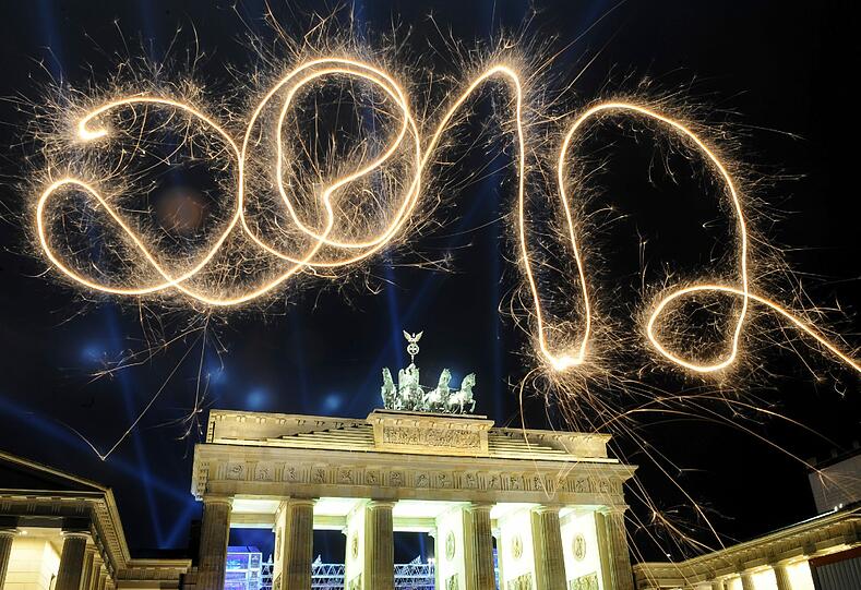 Berlin begrüßt das Jahr 2012.