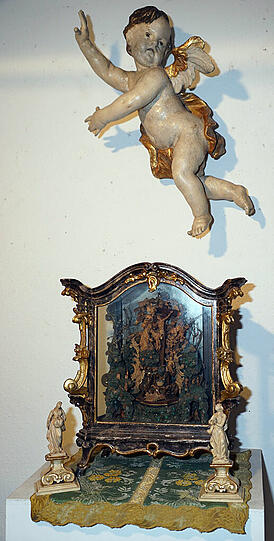 Lieblingsstück: die heilige Luitgard, geschnitzt von einem Klosterbruder aus Waldsassen.