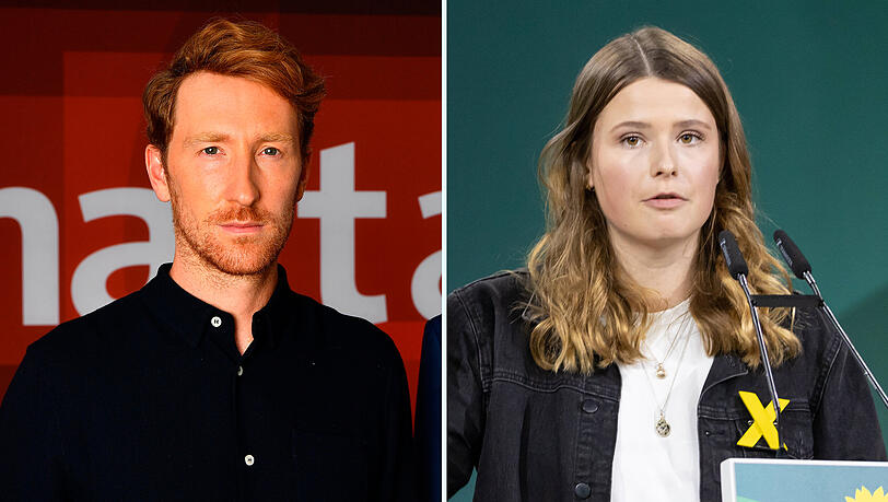 Louis Klamroth (li.) ist der Nachfolger von Frank Plasberg. Er liebt die Grüne Luisa Neubauer (re.). Louis Klamroth (li.) ist der Nachfolger von Frank Plasberg. Er liebt die Grüne Luisa Neubauer (re.).
