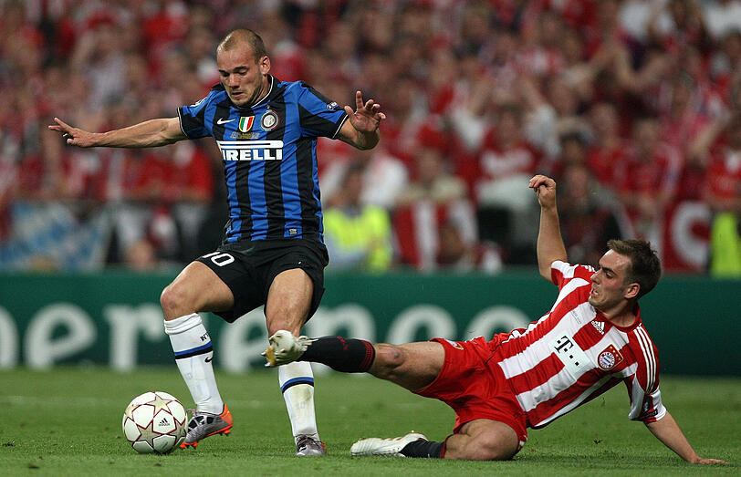 Wesley Sneijder, einer der wichtigsten Offensivfaktoren der Mailänder.