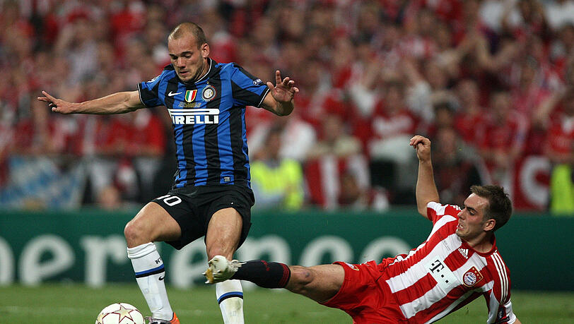 Wesley Sneijder, einer der wichtigsten Offensivfaktoren der Mailänder. Wesley Sneijder, einer der wichtigsten Offensivfaktoren der Mailänder.