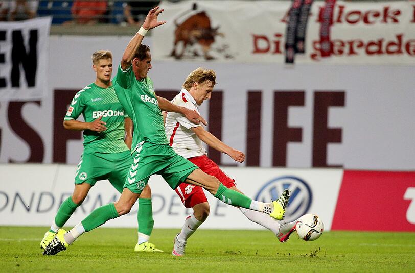 Emil Forsberg rettete für den RB Leipzig den Punkt.