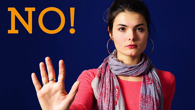 Gewalt gegen Frauen? No! Anna Epifani ist das Gesicht der neuen Kampagne des Frauennotrufs. Gewalt gegen Frauen? No! Anna Epifani ist das Gesicht der neuen Kampagne des Frauennotrufs.