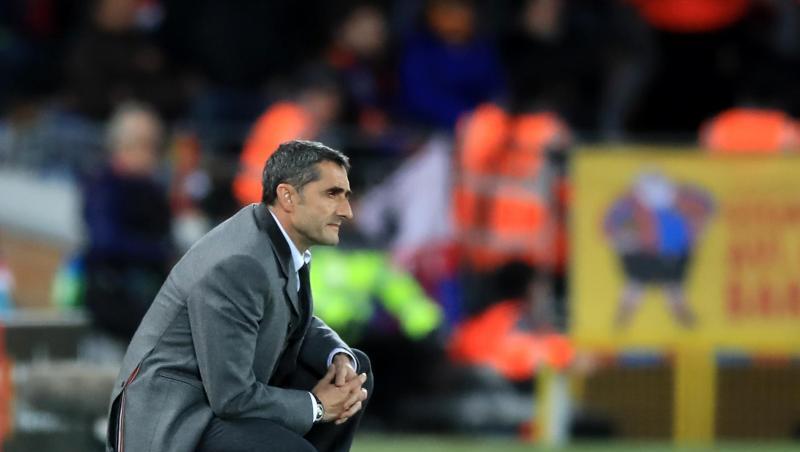 Mit dem FC Barcelona auf der Zielgeraden gescheitert: Trainer Ernesto Valverde. Mit dem FC Barcelona auf der Zielgeraden gescheitert: Trainer Ernesto Valverde.