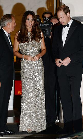 Herzogin Catherine: Ihr strahlend-schöner Auftritt im Glitzer-Kleid bei der Tusk-Foundation. Die Bilder
