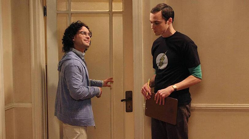 Johnny Galecki (l.) alias Leonard Hofstadter und Jim Parsons alias Sheldon Cooper in "The Big Bang Theory"