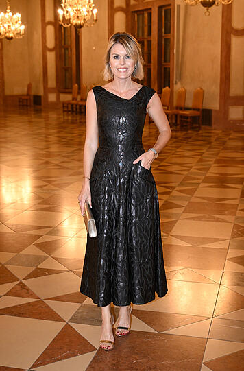 Sophie Neuendorf auf dem Empfang und Dinner im Hubertussaal in der Münchner Residenz.
