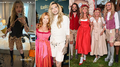 Bill Kaulitz ist mittlerweile bekennender Wiesn-Fan. Modetechnisch lässt er sich dafür einiges einfallen.