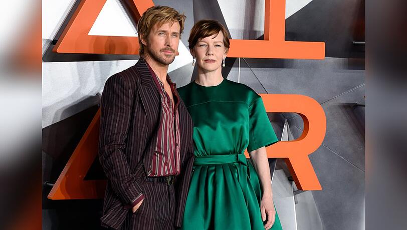 Ryan Gosling und Sandra H&uuml;ller gemeinsam auf dem roten Teppich in London.