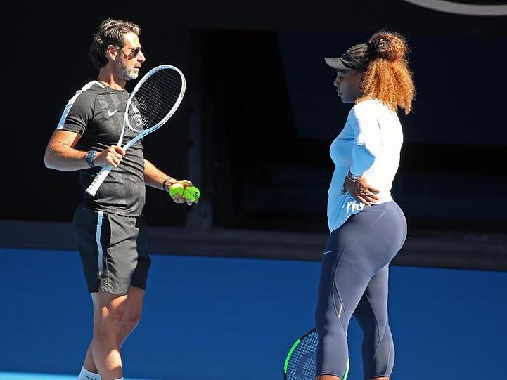 Will mit einem Strategiewechsel seinen Schützling wieder zu Siegen führen: Patrick Mouratoglou (l), der Trainer von Serena Williams.