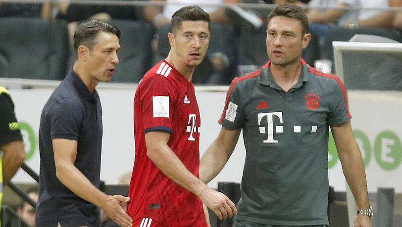 Bayern-Trainer und ihr Superstar: Niko Kovac (li.) mit Robert Lewandowski und Bruder Robert (re.). Bayern-Trainer und ihr Superstar: Niko Kovac (li.) mit Robert Lewandowski und Bruder Robert (re.).