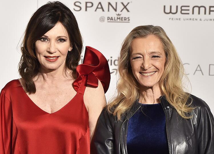Die Schauspielerin Iris Berben  und Kathrin Zechner (Programmdirektorin des ORF)