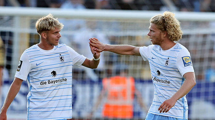 Das gesetzte Innenverteidiger-Duo beim TSV 1860: Leandro Morgalla (l.) und Jesper Verlaat.