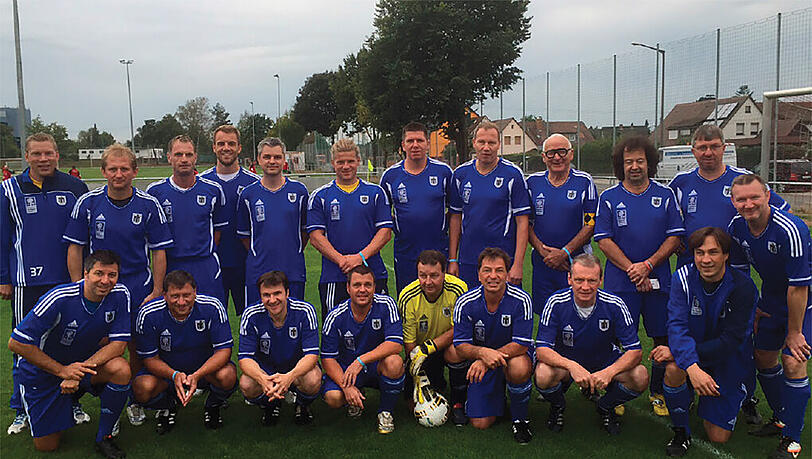 Die Münchner Mannschaft beim Fußball-Ratsherrenturnier. Die Münchner Mannschaft beim Fußball-Ratsherrenturnier.