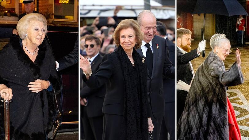 Royale Damen nach dem Abschied vom Thron: Beatrix der Niederlande, Sofia von Spanien, Margrethe von Dänemark.