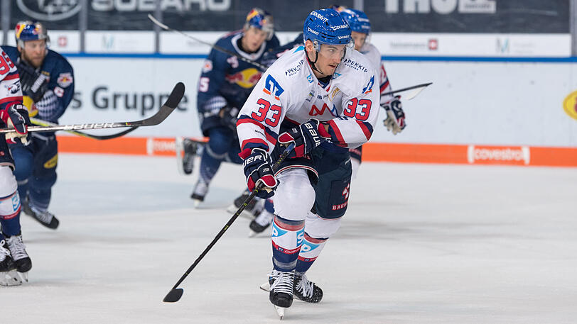 Borna Rendulic gewann mit seinen Adlern das Spitzenspiel gegen den EHC München.