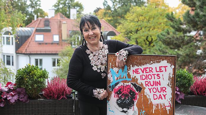 Mit wichtiger Botschaft: Uschi Ackermann