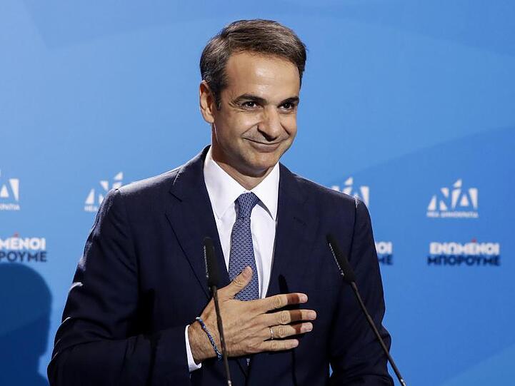 Der Wahlsieger: Kyriakos Mitsotakis, Präsident der konservativen bisherigen Oppositionspartei Nea Dimokratia (ND).