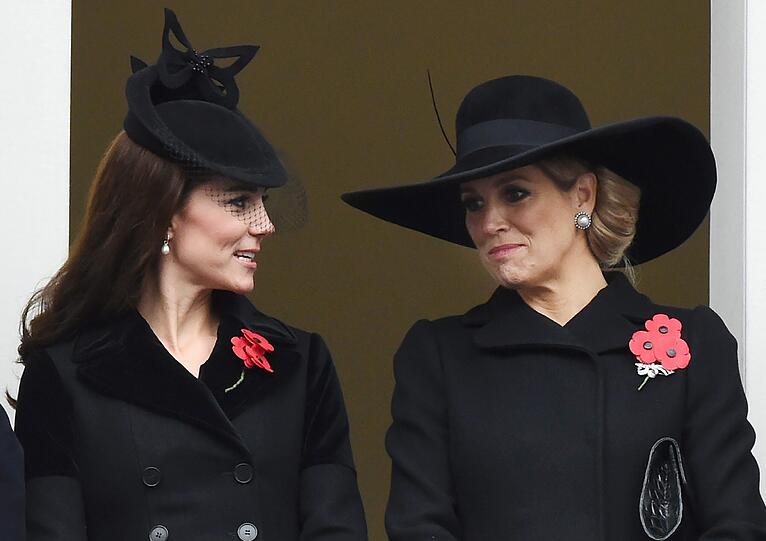 Herzogin Kate und Königin Máxima der Niederlande