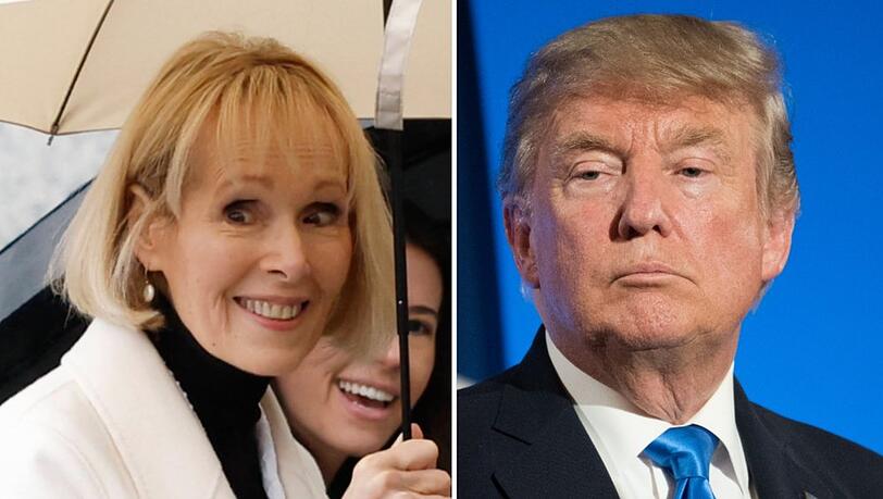Donald Trump muss E. Jean Carroll - Foto vom Tag der Urteilsverkündung - 83,3 Millionen US-Dollar Schadensersatz zahlen.