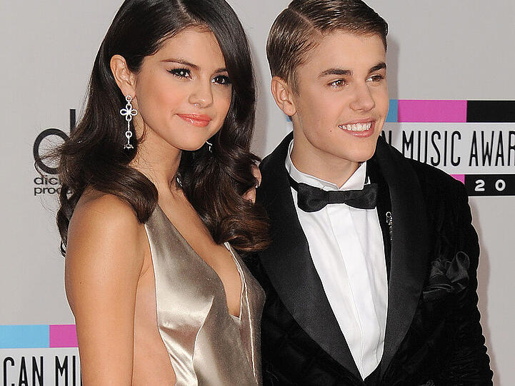 Selena Gomez und Justin Bieber im November 2011