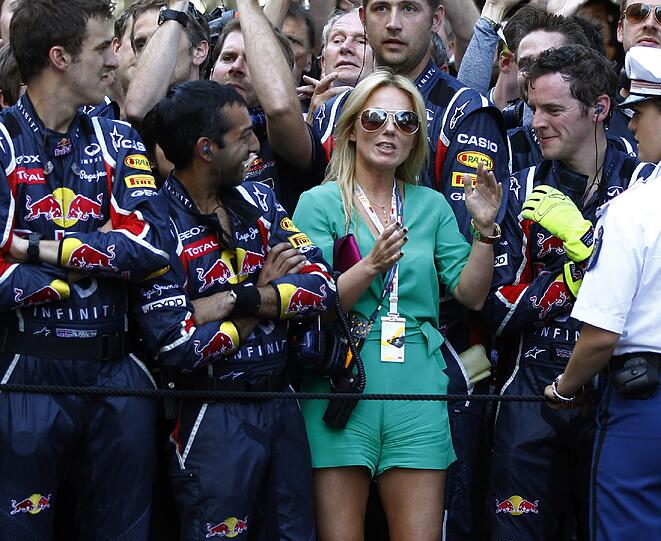 Geri Halliwell bei Red Bull in der Formel 1.