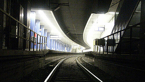 S-Bahn-Tunnel auf der Stammstrecke in München S-Bahn-Tunnel auf der Stammstrecke in München
