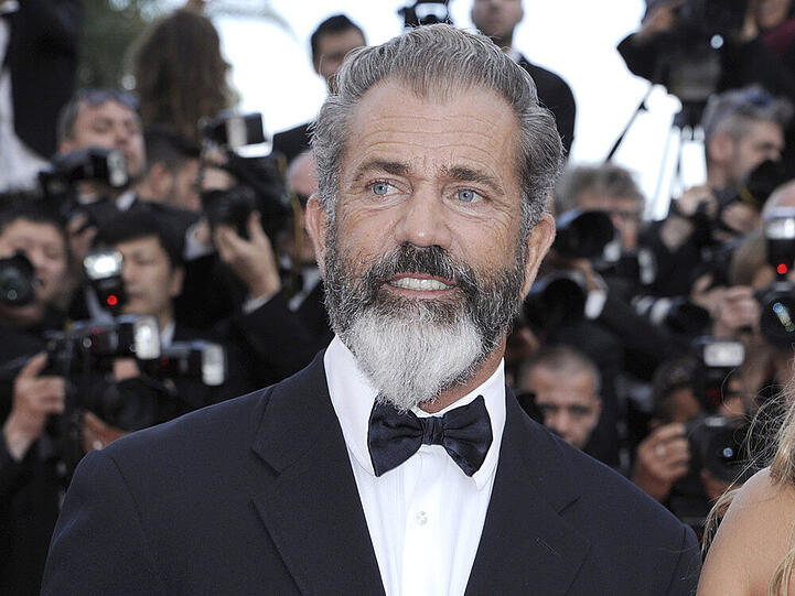 Mann mit Bart: Mel Gibson bei den Filmfestspielen in Cannes