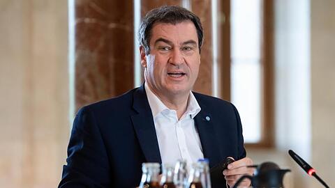 Markus Söder (CSU) nimmt an einer Sitzung des bayerischen Kabinetts teil. Foto: Sven Hoppe/dpa/Pool/dpa/Archivbild