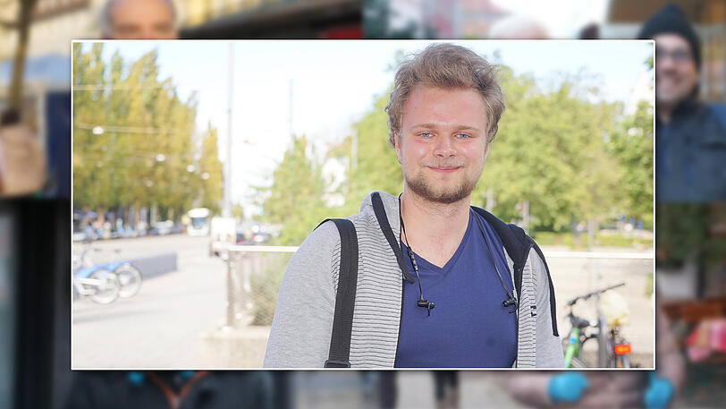 Student Christopher Frank (21):
"Das Studentenleben in München ist cool - aber teuer. Es müsste mehr bezahlbaren Wohnraum geben. 
Als Typ bin ich offen für Neues - und einer, der mit offenen Augen auf Dinge zugeht und schaut, was kommt. 
Physik studiere ich, weil ich einen Entdeckergeist habe und etwas bewegen will. Ich möchte, dass unsere Erde  noch bewohnbar bleibt und wir mehr im Einklang mit der Umwelt leben. 
Am Wochenende macht es mir Spaß, Spaziergänge durch ganz München zu machen. Und ich bin dann gerne mal mit  Freunden auf ein Bier im Barschwein in Schwabing. Da ist die Atmosphäre lässig und nicht so gezwungen."