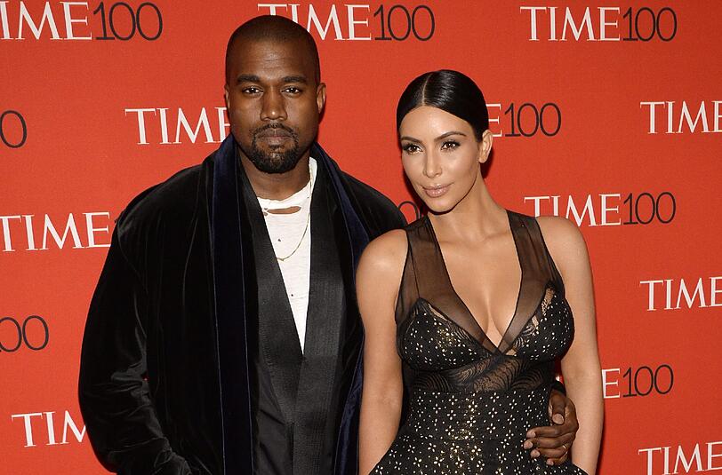 Kanye West und Kim Kardashian-West bei der Time 100 Gala in der Frederick P. Rose Hall in New York. Foto: Justin Lane