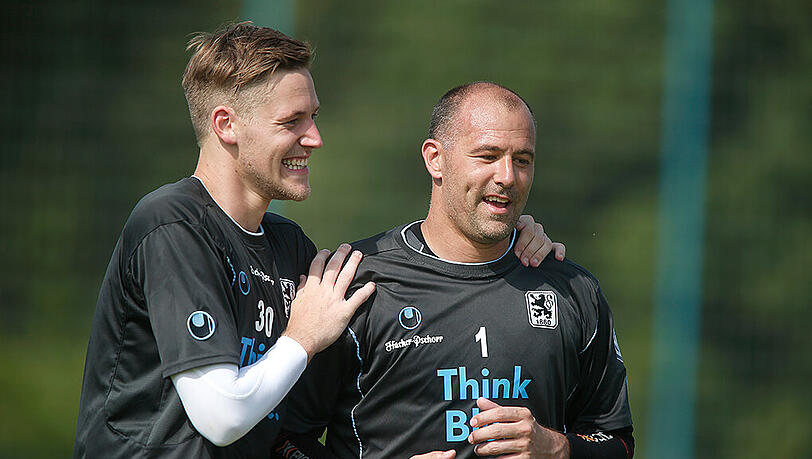 Vorgänger und Nachfolger im Tor des TSV 1860: Gabor Kiraly und Vitus Eicher. Vorgänger und Nachfolger im Tor des TSV 1860: Gabor Kiraly und Vitus Eicher.