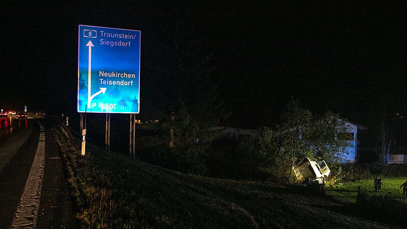 Bilder vom Unfallort in Neukirchen.