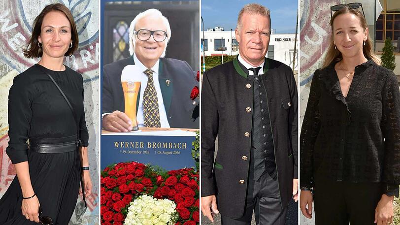 Zur Trauerfeier von Werner Brombach in Erding haben VIPs dem "Br&auml;u von Erding" die letzte Ehre erwiesen.