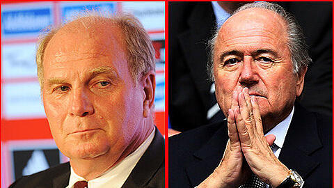 Die beiden werden keine Freunde mehr: FIFA-Präsident Sepp Blatter und Bayern-Präsident Uli Hoeneß.