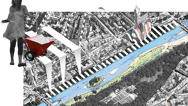 Das Logo der Aktion "Notre Dame sur l’Isar“ Das Logo der Aktion "Notre Dame sur l’Isar“
