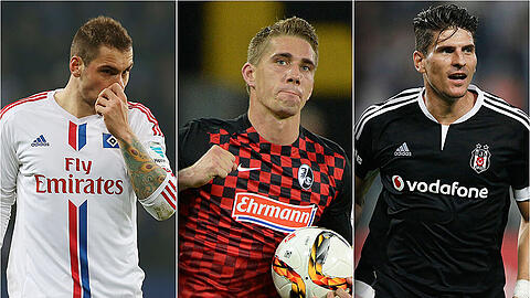 Mann mit Potential, Zweitliga-Torjäger und Routinier: Pierre-Michel Lasogga, Nils Petersen und Mario Gomez.