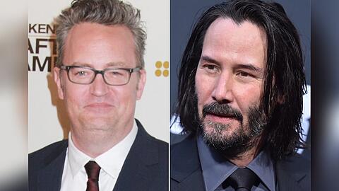 Matthew Perry (l.) irritierte mit einem fragwürdigen Satz über Keanu Reeves.