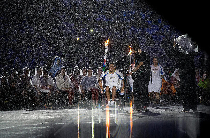 Die Bilder der emotionalen Eröffnungsfeier der paralympischen Spiele in Rio.