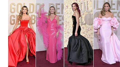 Einige der auffälligsten Kleider der Golden Globes.
