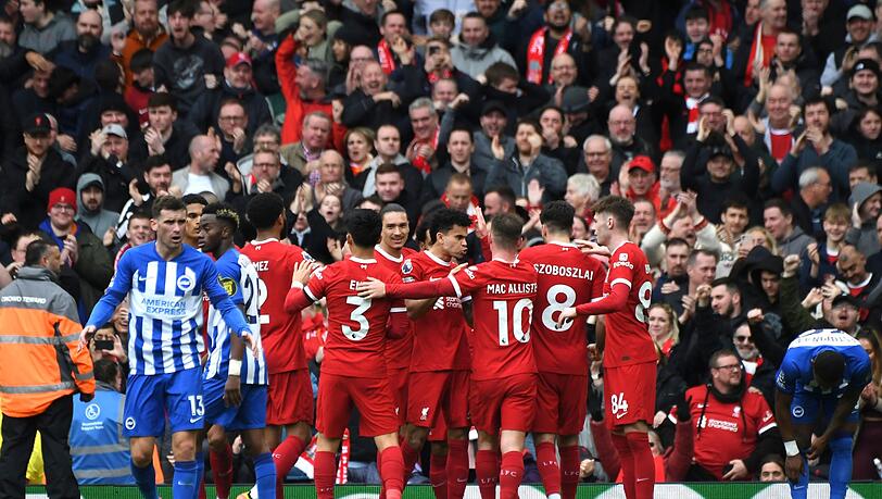 Liverpool setzte sich mit 2:1 gegen Brighton durch.