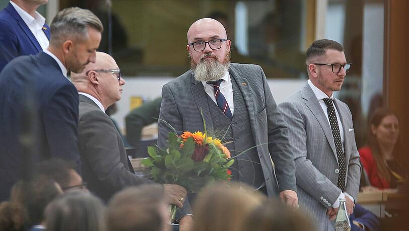 Konstituierende Sitzung des Landtags in Sachsen-Anhalt: Der AfD-Politiker Hans-Thomas Tillschneider wird Landtagsvizepr&auml;sident.