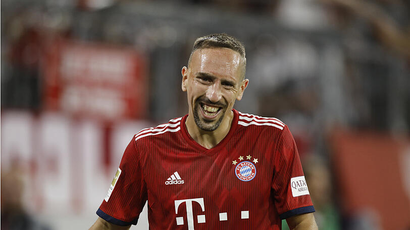 Franck Ribéry beim Spiel des FC Bayern gegen die TSG 1899 Hoffenheim.