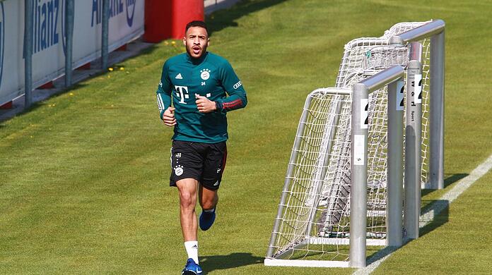 Lauftraining an der Säbener Straße: Corentin Tolisso.