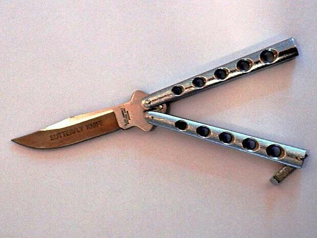 Mit einem Messer dieses Typs wurde der Mannheimer bedroht.