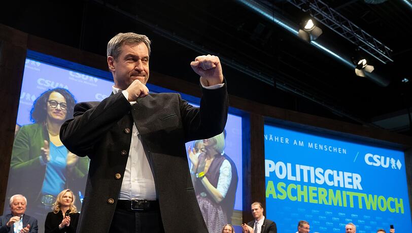 Selbstbewusst wie lange nicht – CSU-Chef Söder teilte in Passau ordentlich aus.