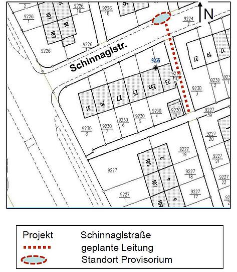 Während der Bauzeit kann in der Schinnaglstraße nur eingeschränkt geparkt werden.